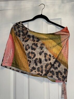 Embellished Multicolor Leopard skirt